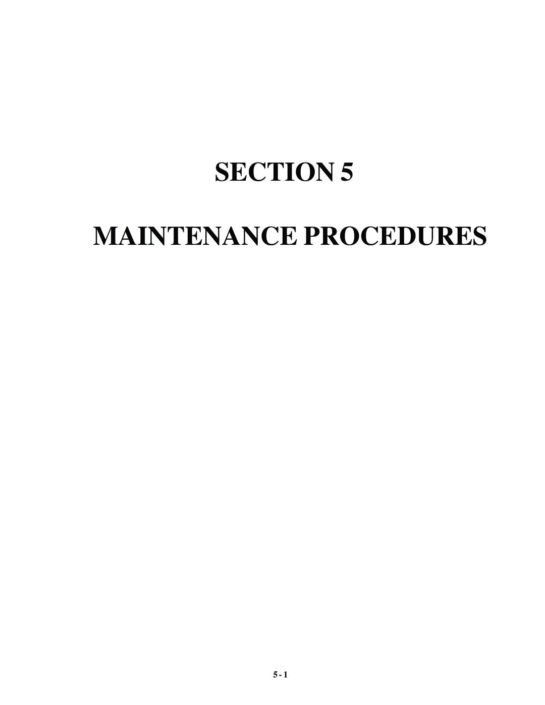 Genie GTH-842, GTH-844, GTH-644 manual Section Maintenance Procedures 