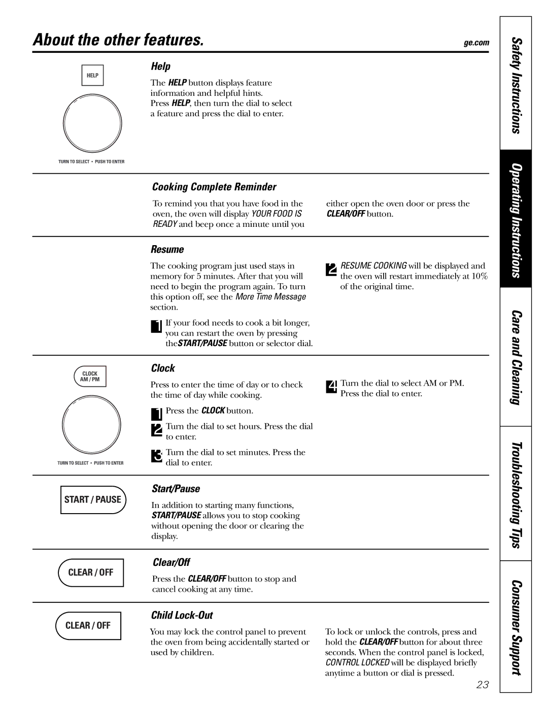 Genie JVM1790 owner manual About the other features, Tips, Support 