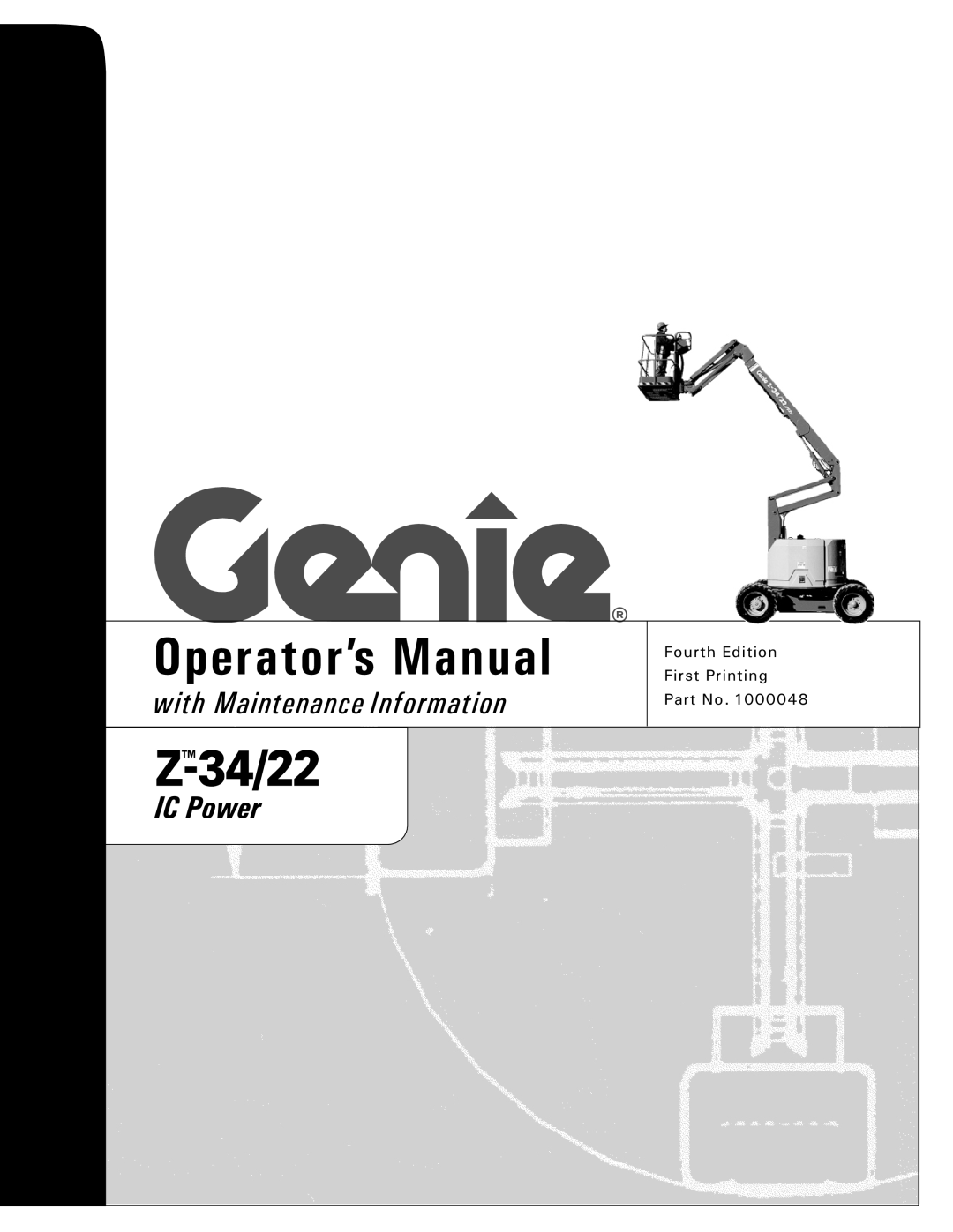 Genie Z-34, Z-22IC manual Operator’s Manual 