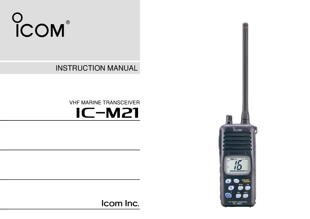 Genius IC-M21 instruction manual IM21 