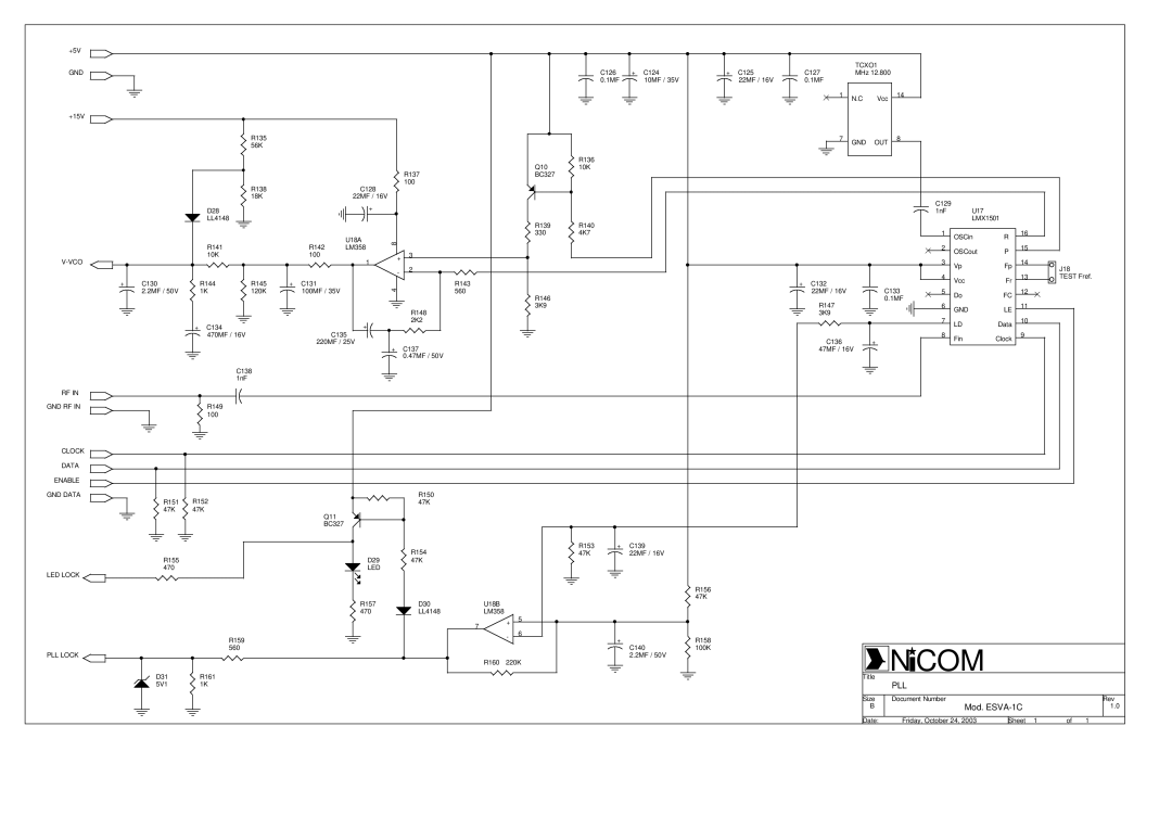 Genius NT 250 specifications Pll 