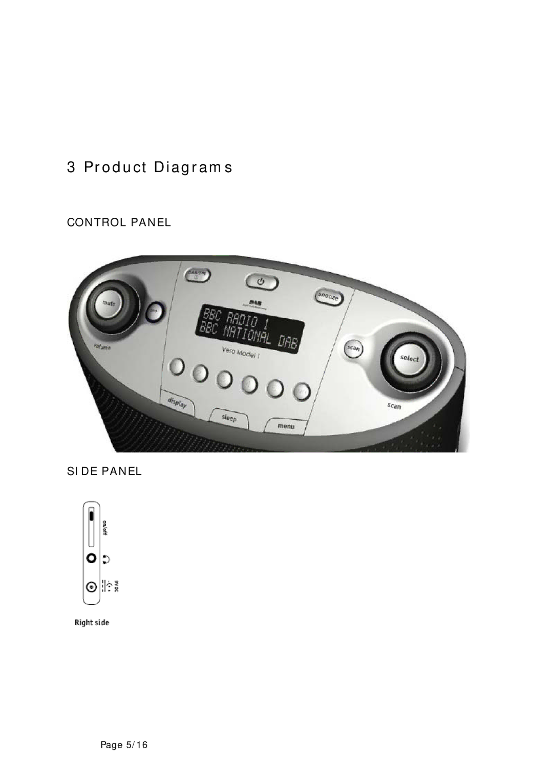 Genius Vero 1 manual Product Diagrams 