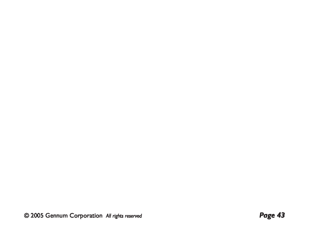 GENNUM DIGITAL WIRELESS HEADSET user manual Page, Gennum Corporation All rights reserved 