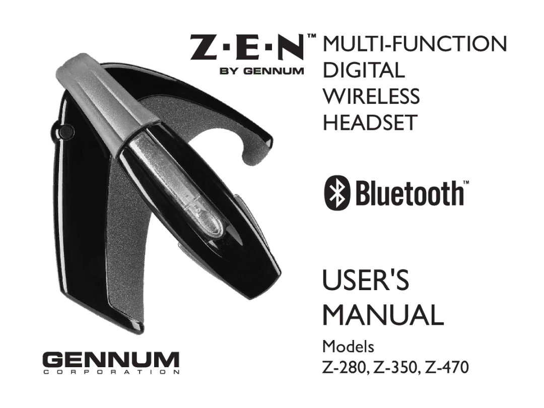 GENNUM Z-280 user manual Users Manual 