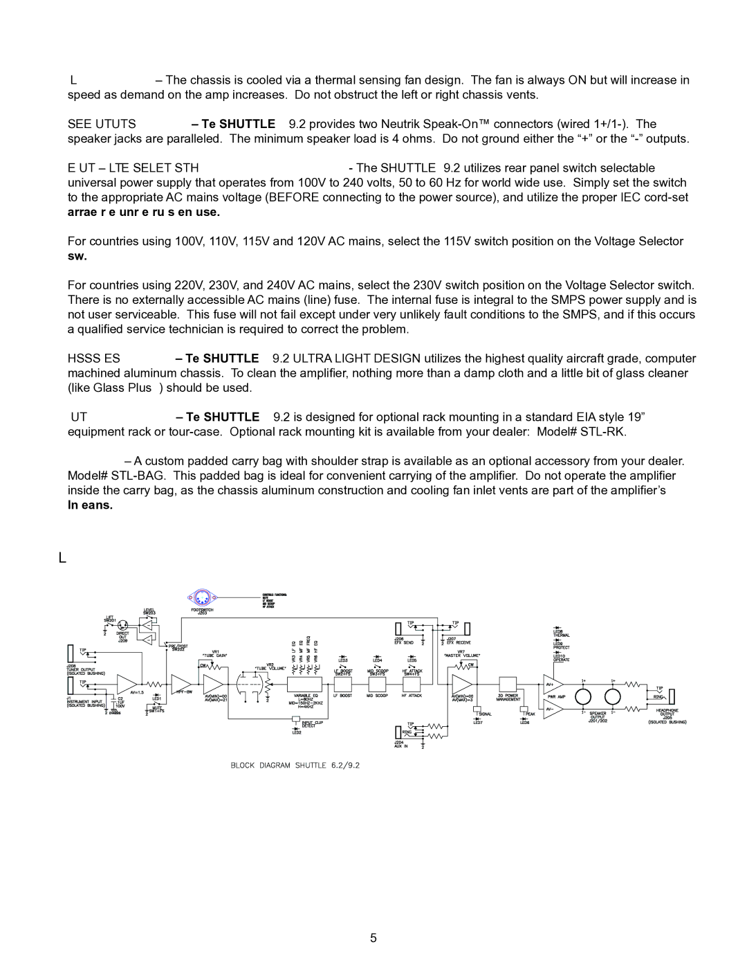 Genz-Benz 9.2 owner manual Block Diagram 