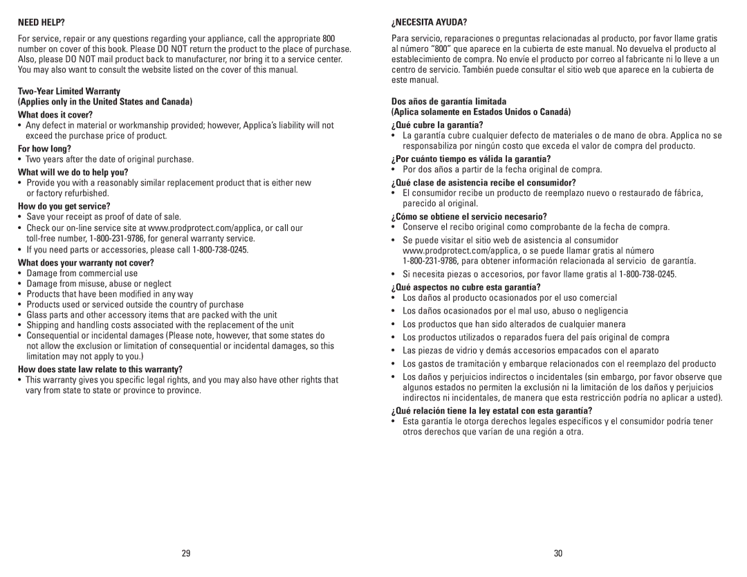 George Foreman GR20B manual For how long?, What will we do to help you?, How do you get service? 