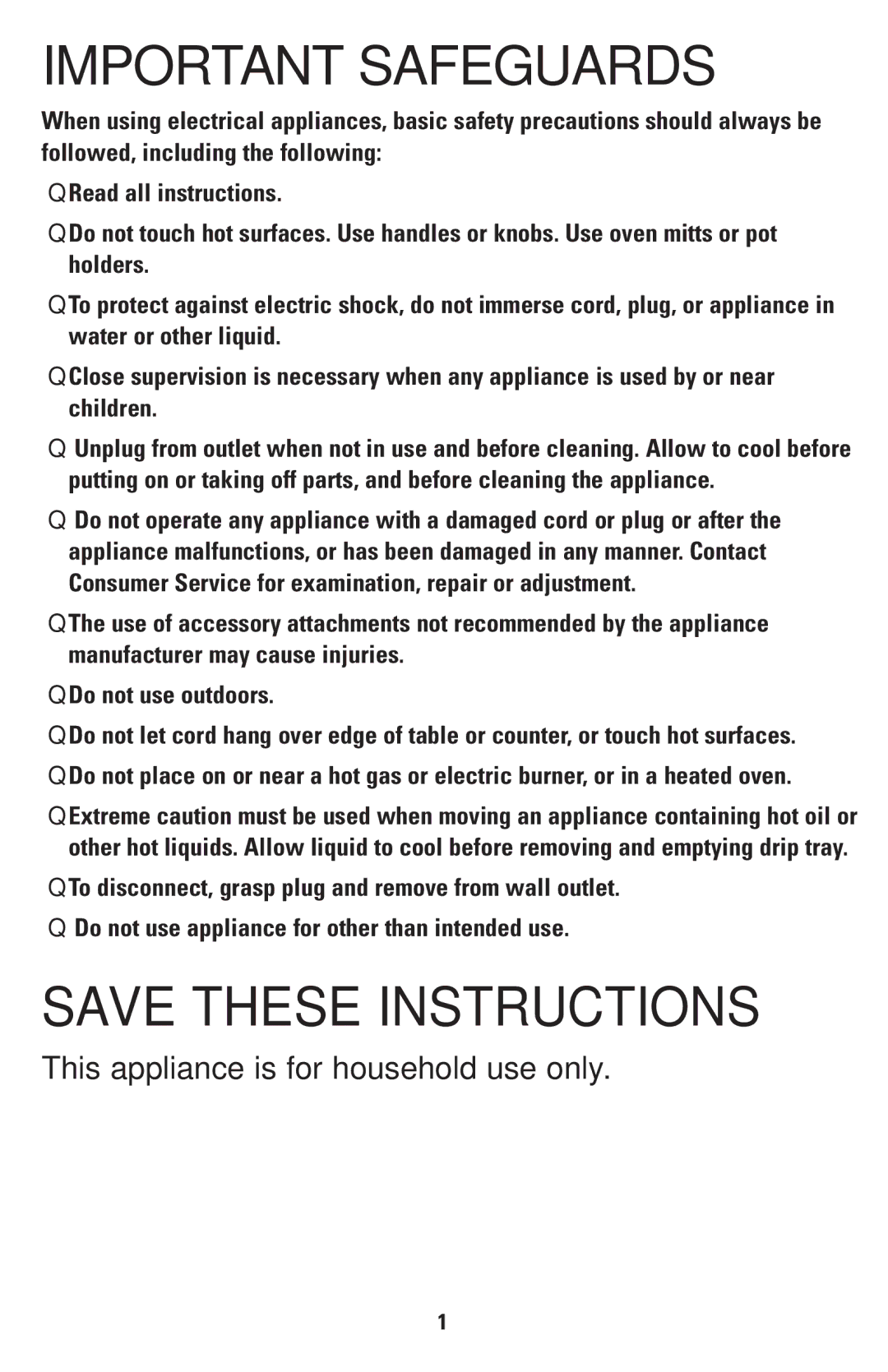 George Foreman GRP3CAN owner manual Important Safeguards, Plasticizer Warning 