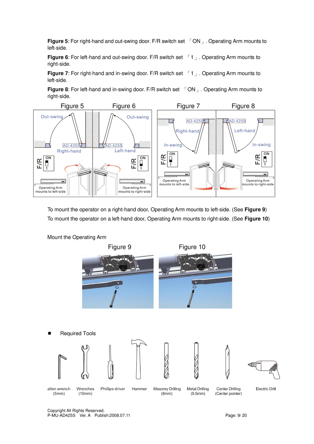 Gianni Industries AD-425S instruction manual 