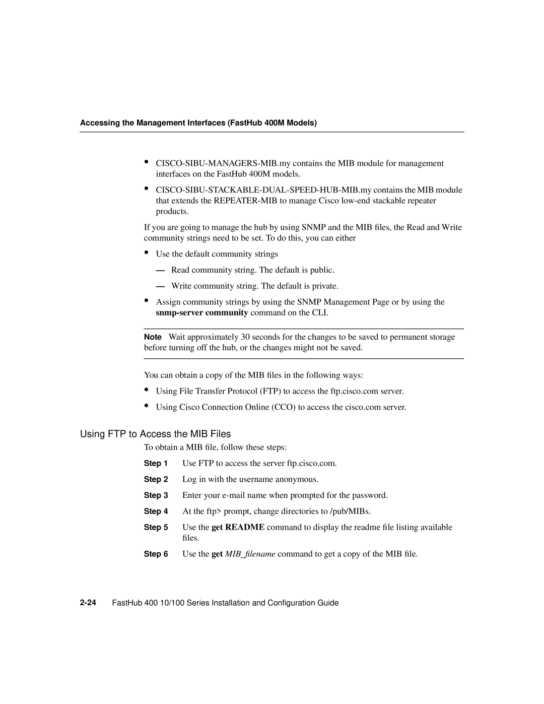 Giant 1-Feb manual Using FTP to Access the MIB Files 