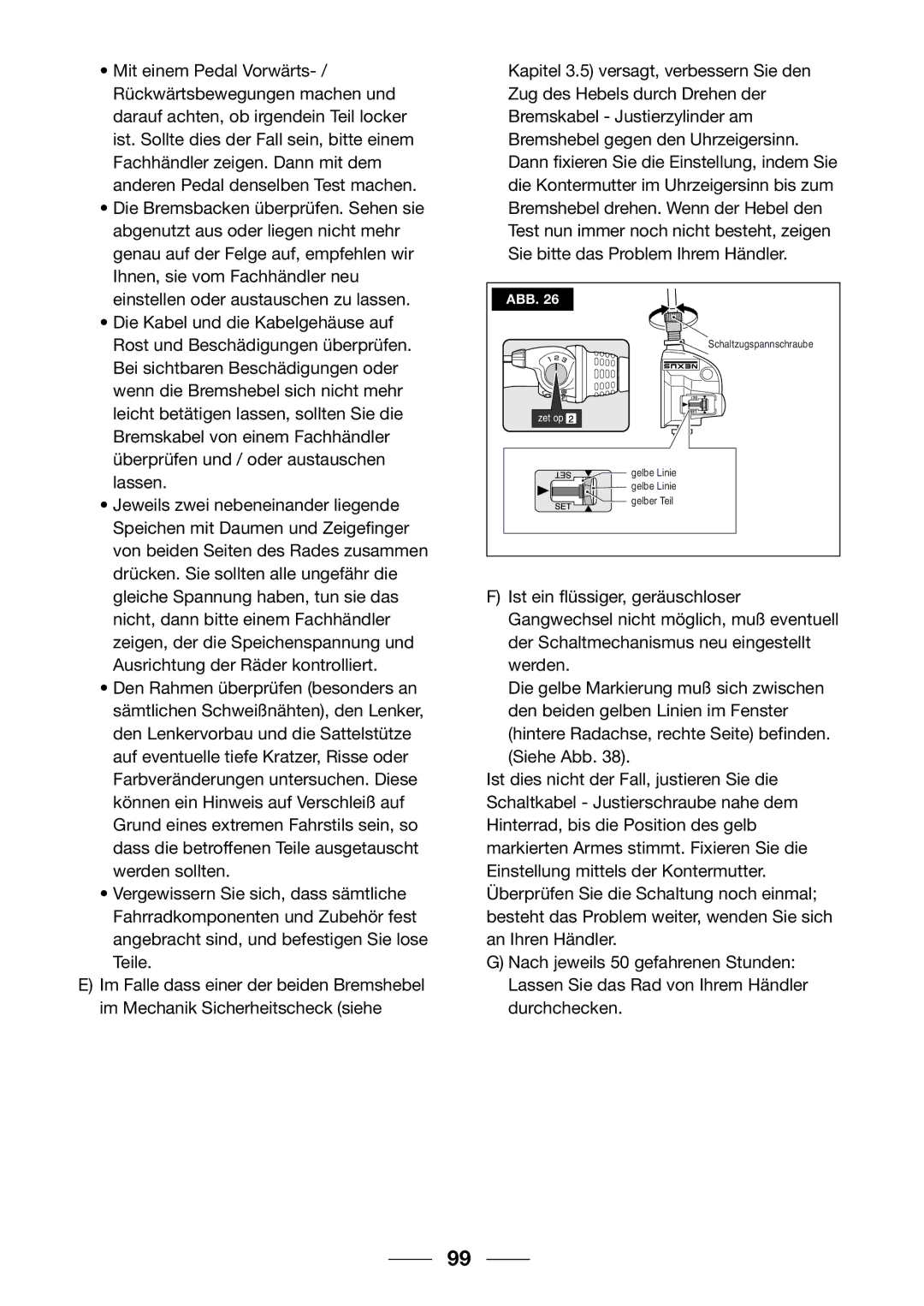 Giant 2002 Motorized Bicycle owner manual Schaltzugspannschraube 