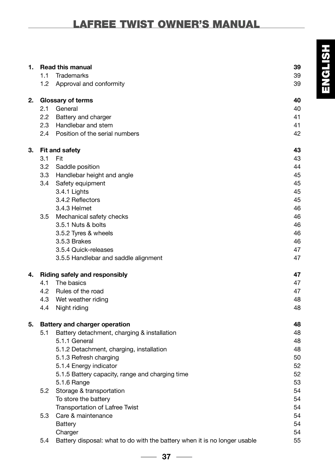 Giant 2002 Motorized Bicycle Read this manual, Glossary of terms, Fit and safety, Riding safely and responsibly 