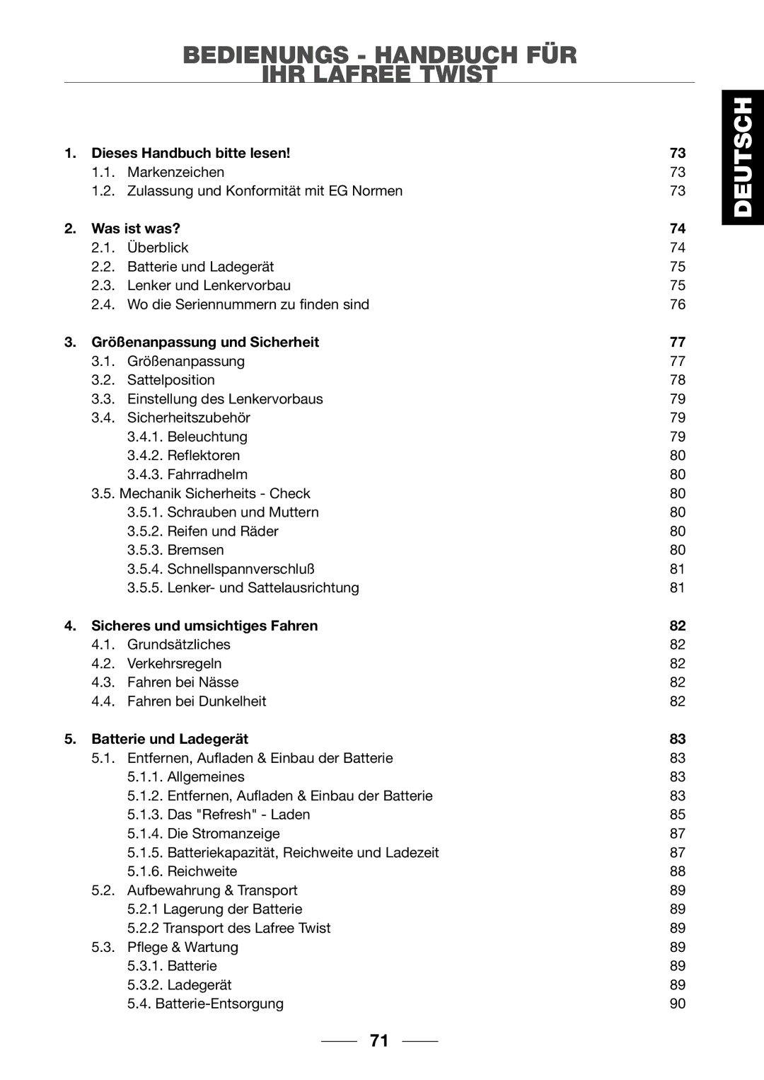 Giant 2002 Motorized Bicycle owner manual Bedienungs Handbuch FÜR IHR Lafree Twist 