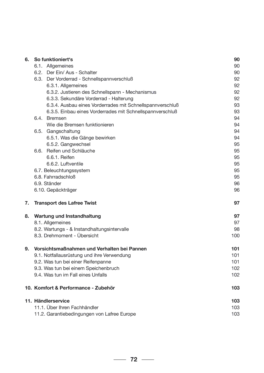 Giant 2002 Motorized Bicycle owner manual Transport des Lafree Twist Wartung und Instandhaltung 