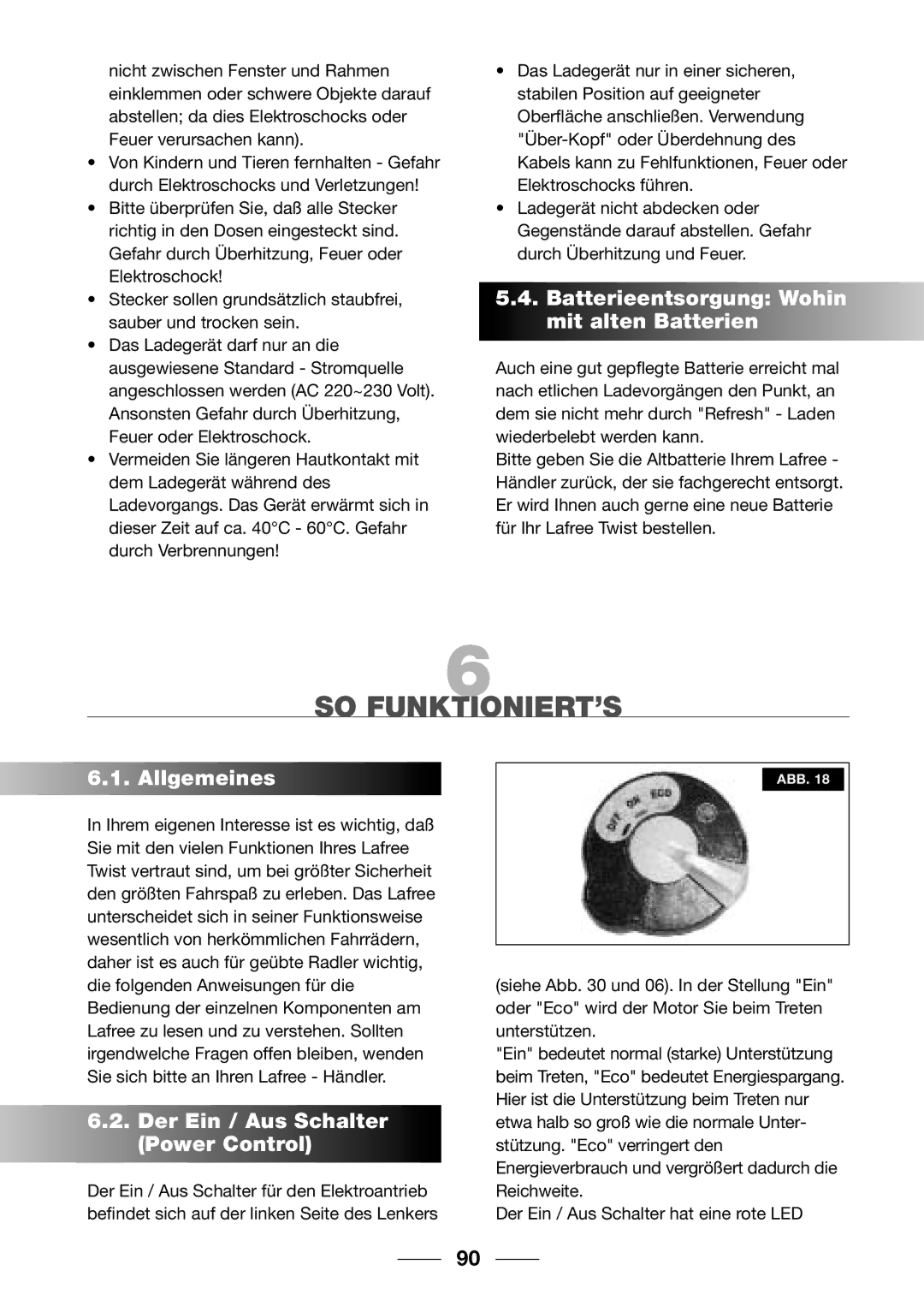 Giant 2002 Motorized Bicycle owner manual So Funktioniert’S, Batterieentsorgung Wohin mit alten Batterien, Allgemeines 