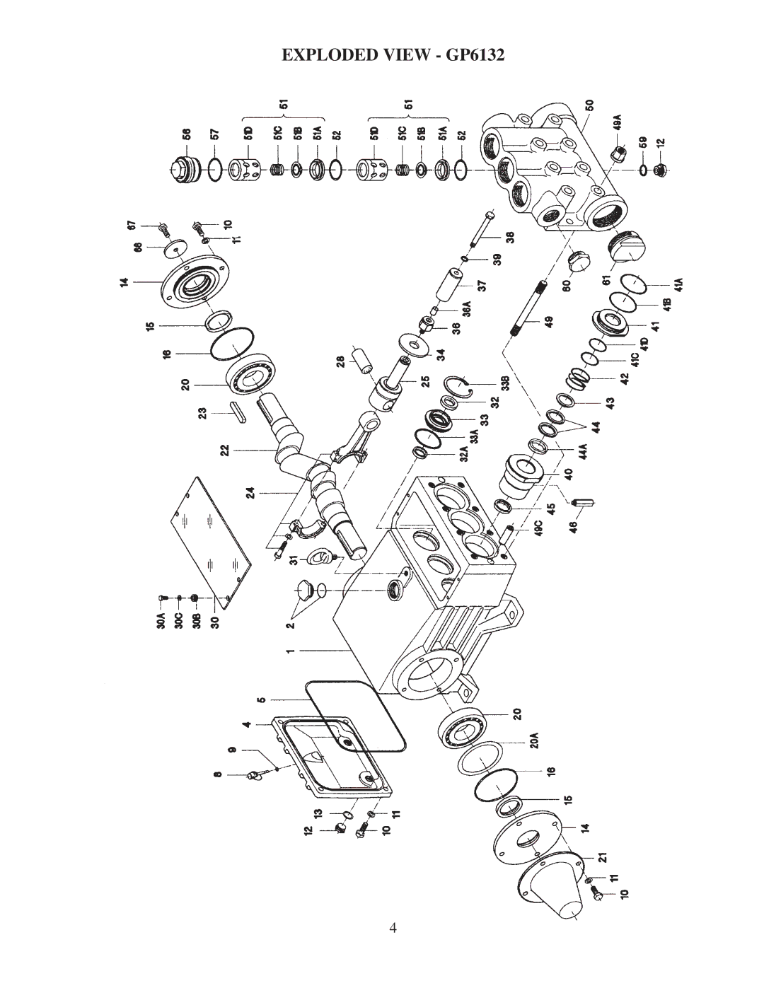 Giant installation instructions Exploded View GP6132 