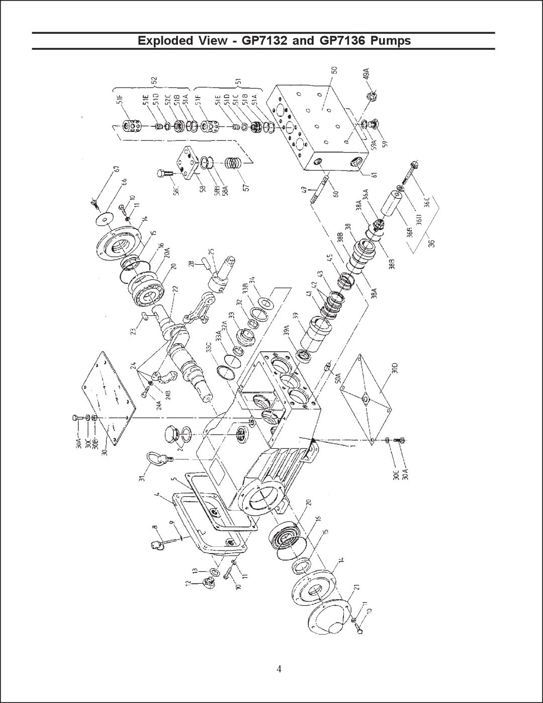 Giant service manual Exploded View GP7132 and GP7136 Pumps 