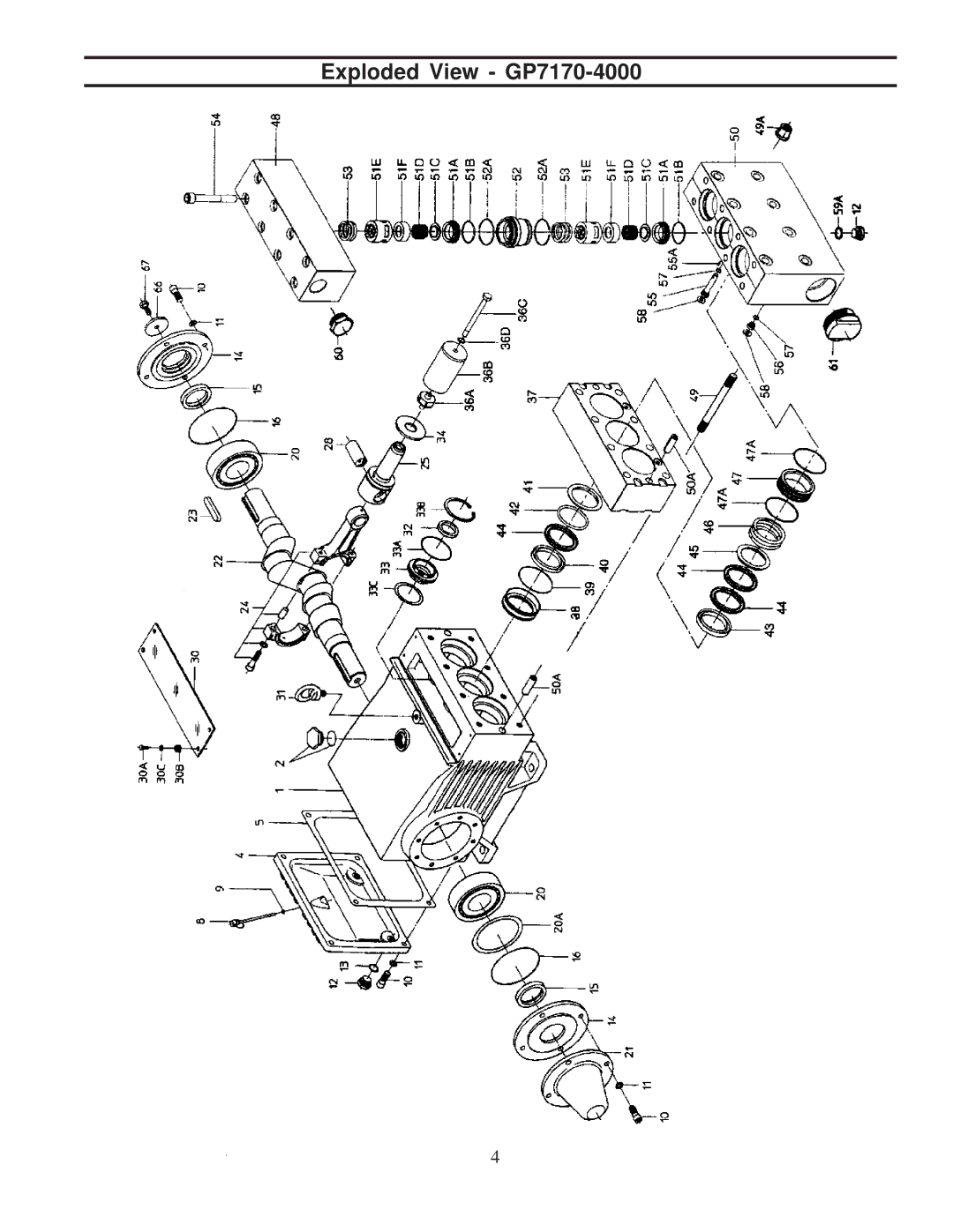 Giant installation instructions Exploded View GP7170-4000 