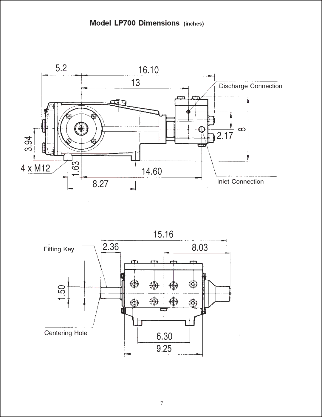 Giant installation instructions Model LP700 Dimensions inches 