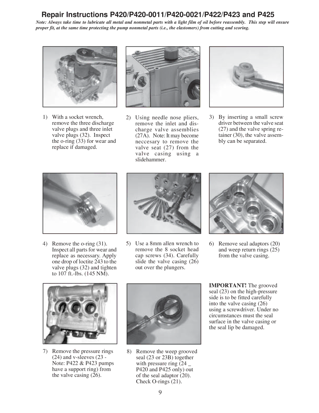 Giant P423, P425, P420-0011, P422, P420-0021 installation instructions 