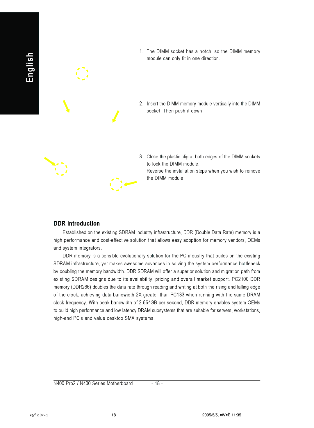 Gigabyte 4500 manual DDR Introduction 