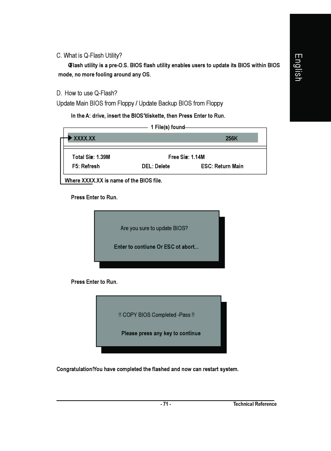 Gigabyte 4500 manual What is Q-Flash Utility?, Xxxx.Xx 