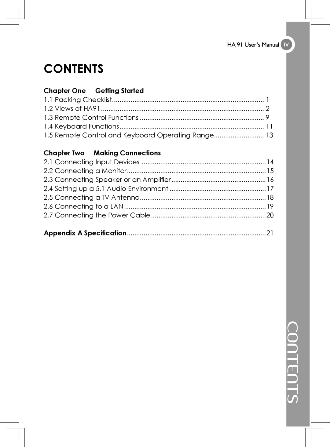 Gigabyte 4635 manual Contents 