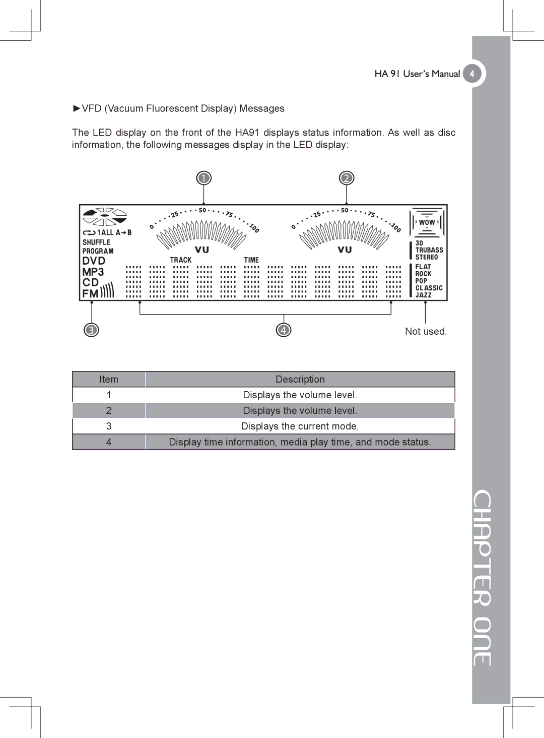 Gigabyte 4635 manual Chapter ONE 