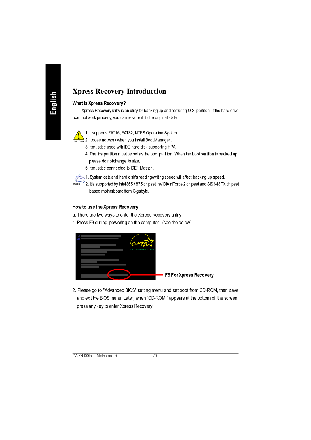 Gigabyte 5230, 5225, 5222 manual Xpress Recovery Introduction, What is Xpress Recovery?, How to use the Xpress Recovery 