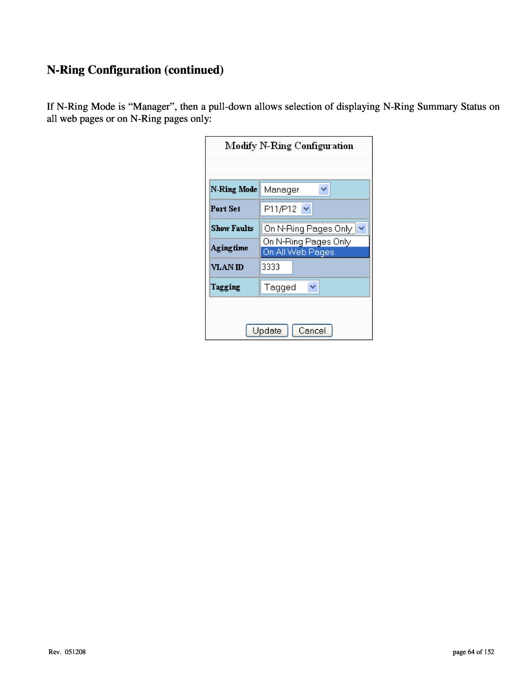 Gigabyte 7014 user manual N-Ring Configuration continued, page 64 of 