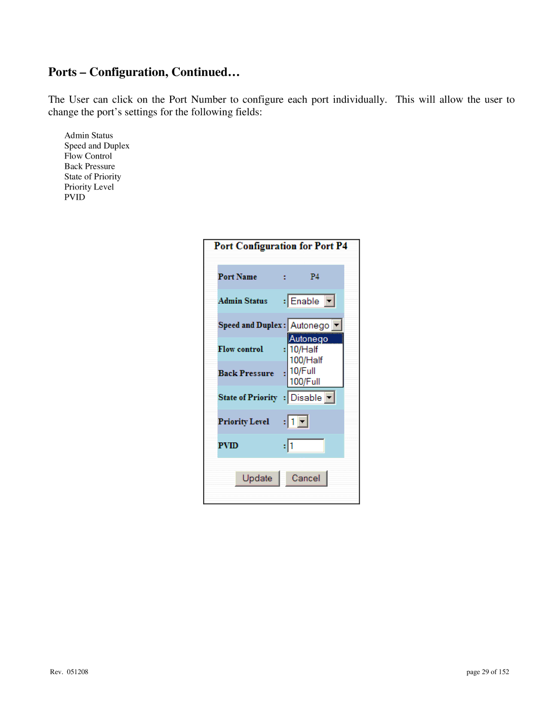 Gigabyte 7014 user manual Ports Configuration, … 