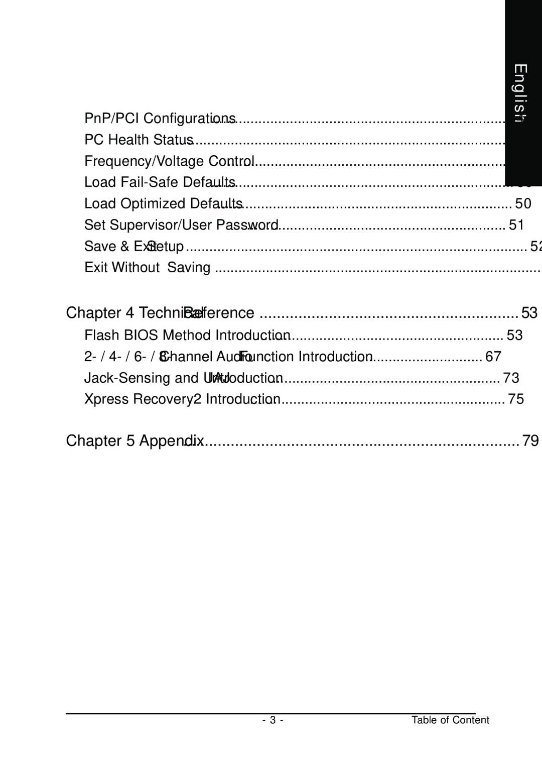 Gigabyte AGP 4X/8X manual Table of Content 