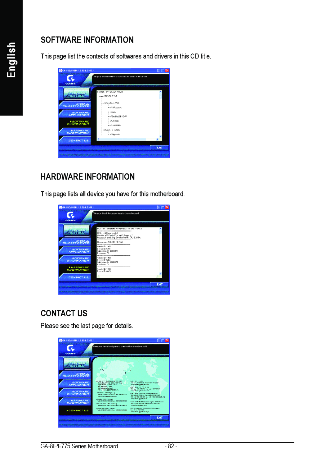 Gigabyte AGP 4X/8X manual Software Information 