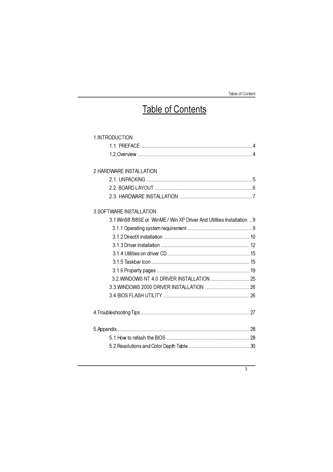 Gigabyte AP64D-H user manual Table of Contents 