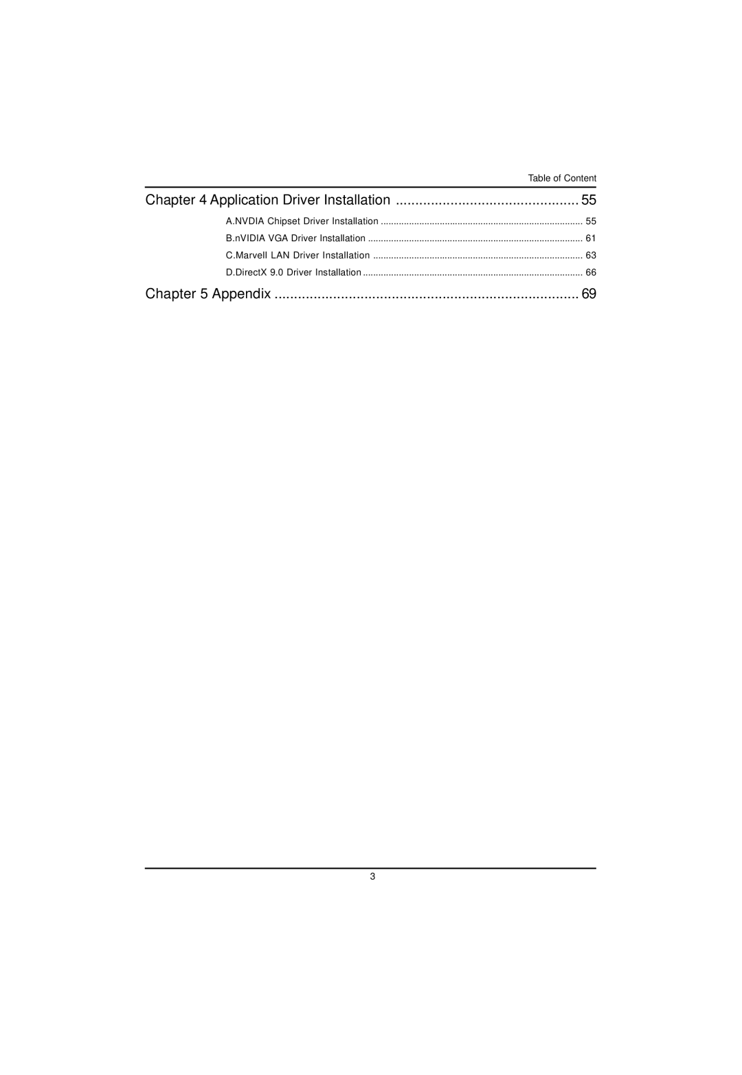 Gigabyte GA-3PXSL-RH user manual Application Driver Installation 