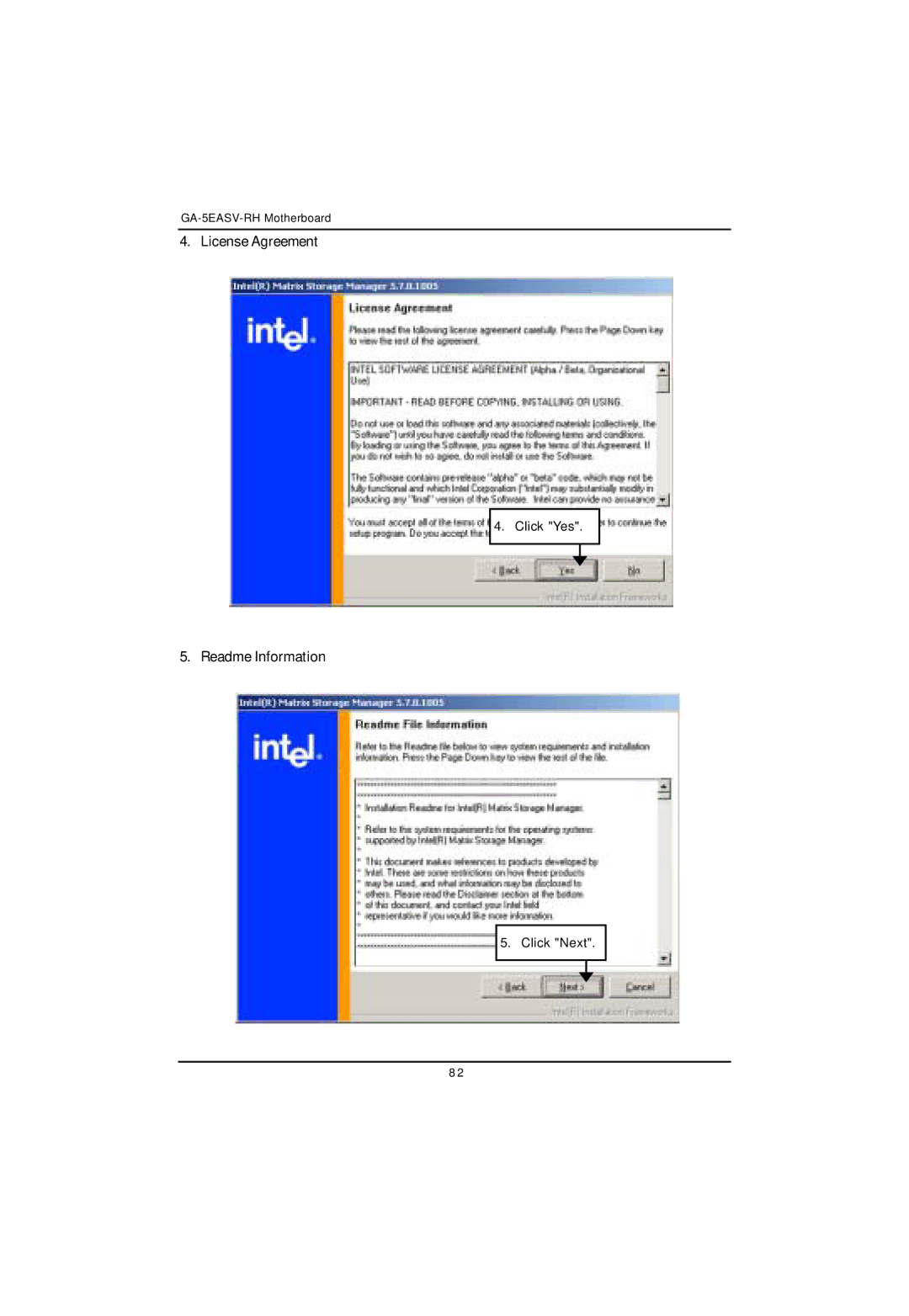 Gigabyte GA-5EASV-RH user manual Click Yes 