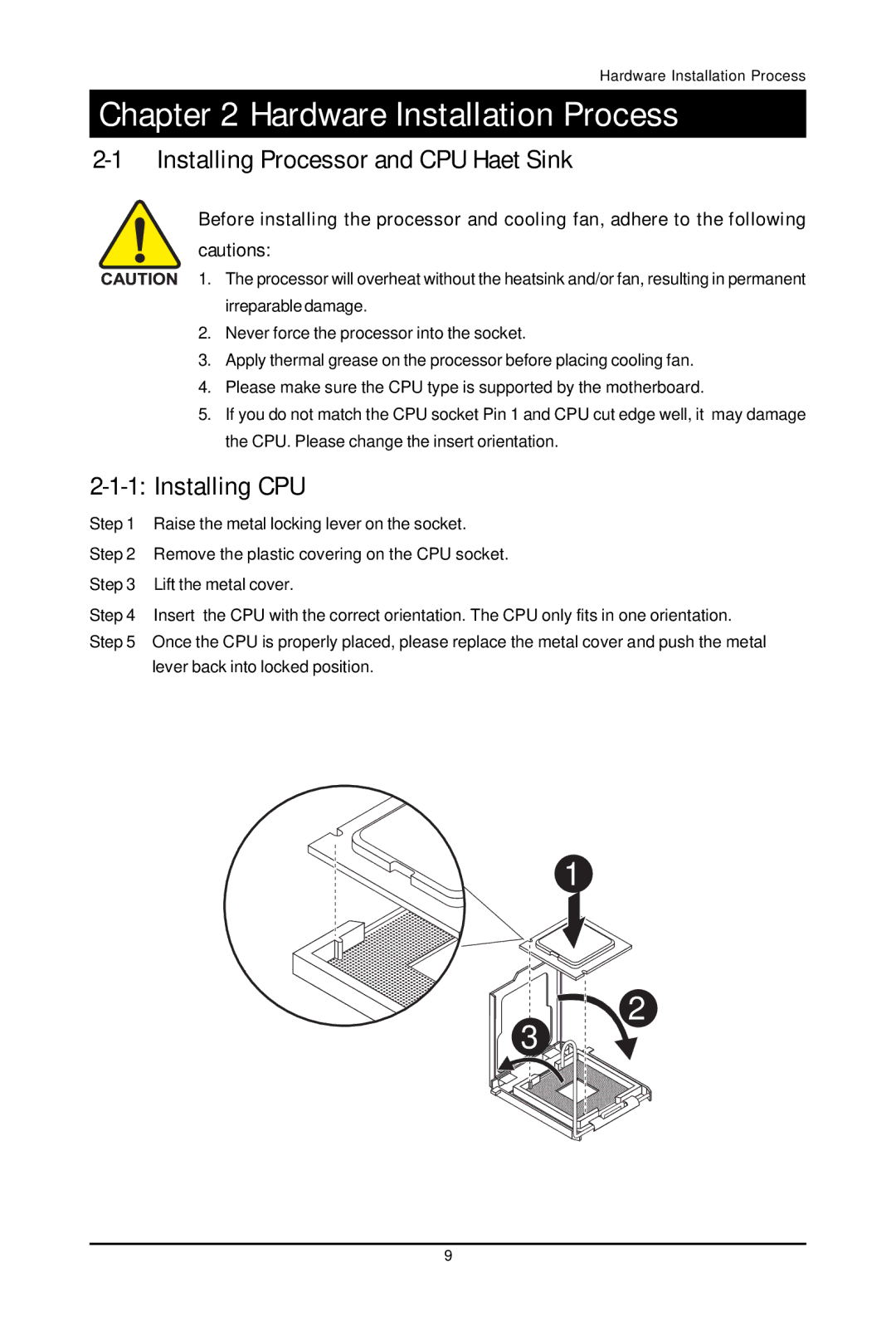 Gigabyte GA-5YXS-RH, GA-5YXS1-RH user manual Installing Processor and CPU Haet Sink, Installing CPU 