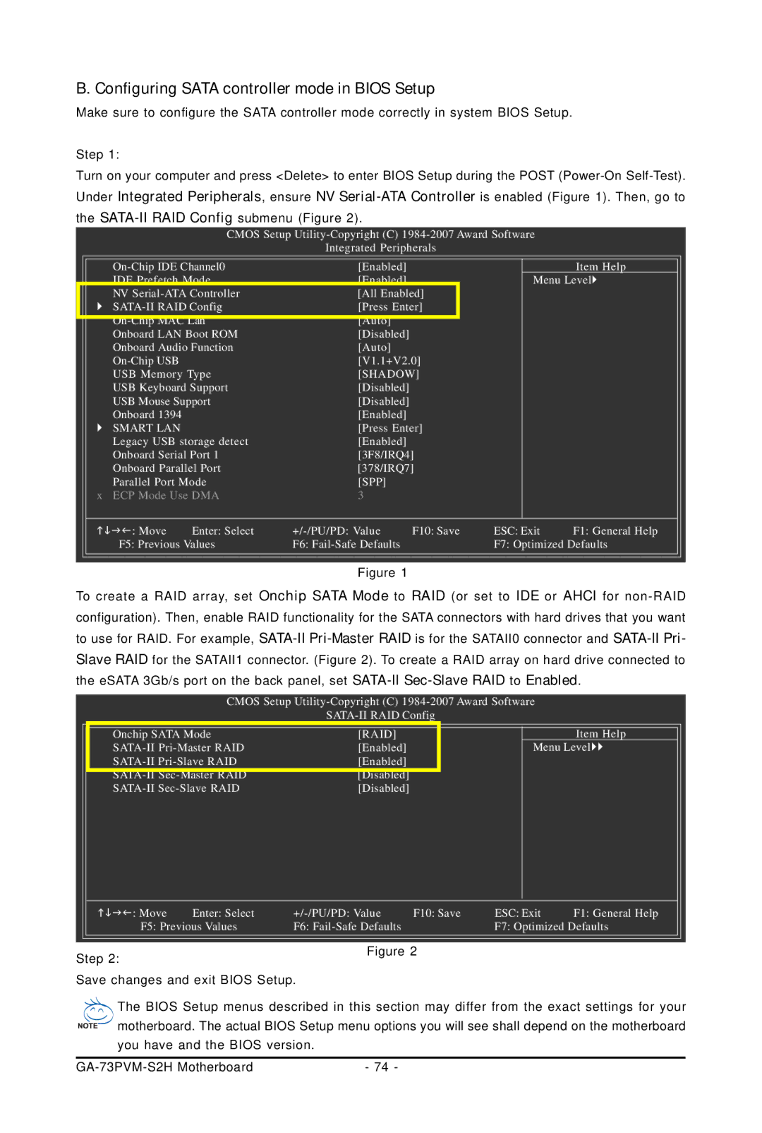 Gigabyte GA-73PVM-S2H user manual Configuring Sata controller mode in Bios Setup, Raid 