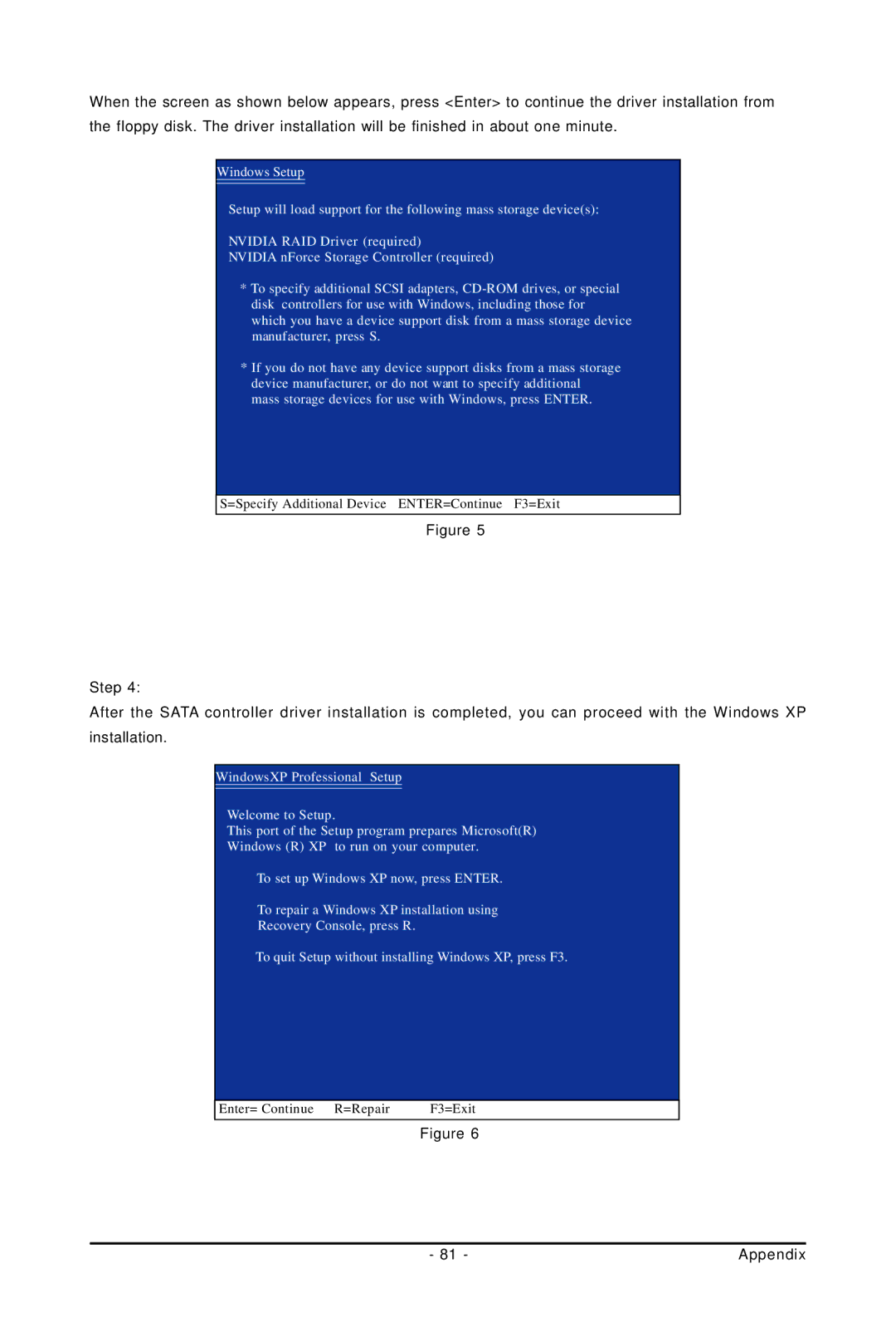 Gigabyte GA-73PVM-S2H user manual Enter= Continue R=Repair F3=Exit 