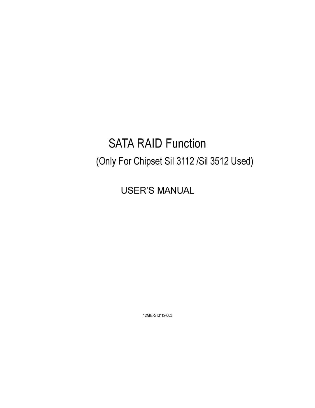 Gigabyte GA-7N400 user manual Sata RAID Function 