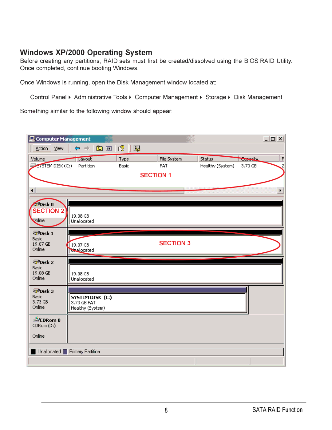 Gigabyte GA-7N400 user manual Windows XP/2000 Operating System 