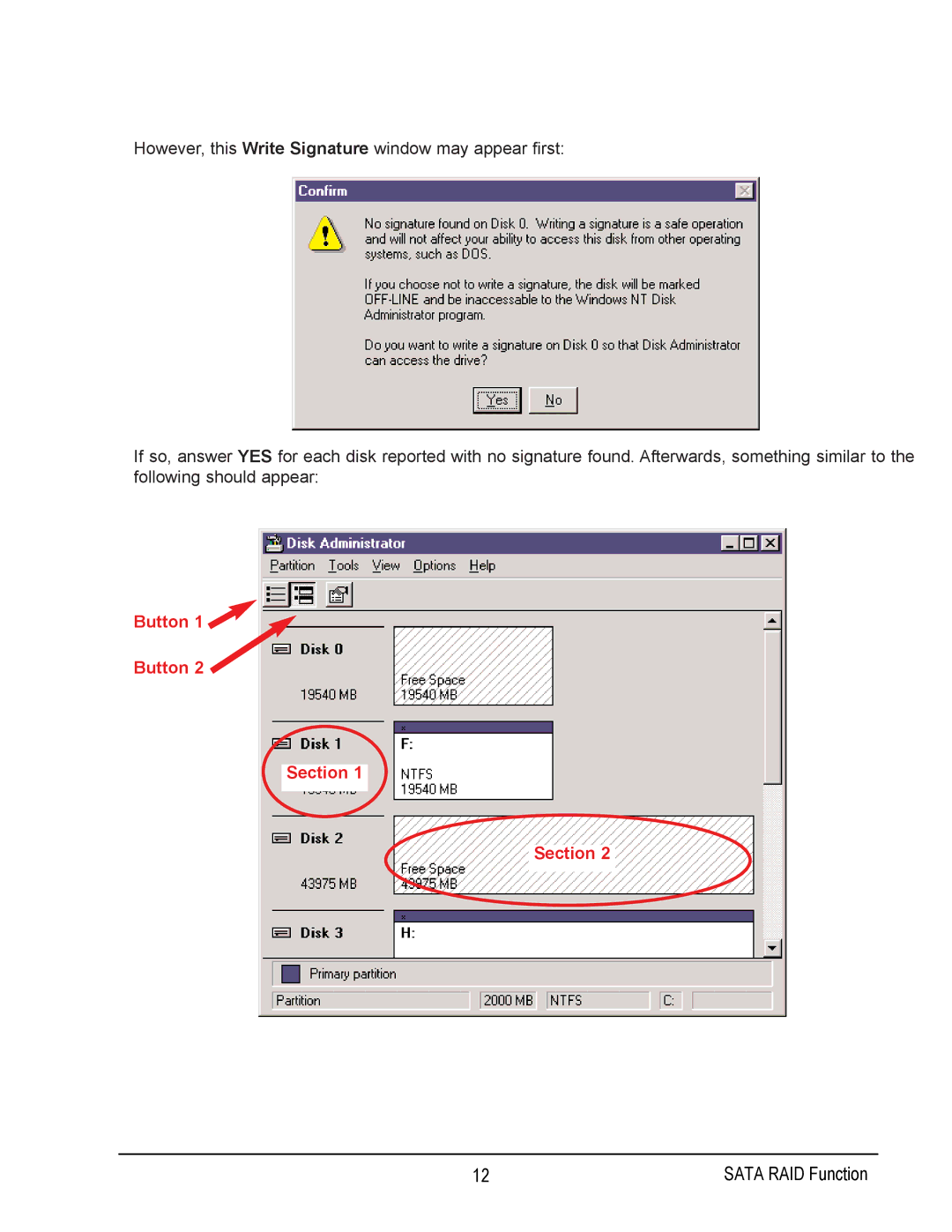 Gigabyte GA-7N400 user manual Button Section 