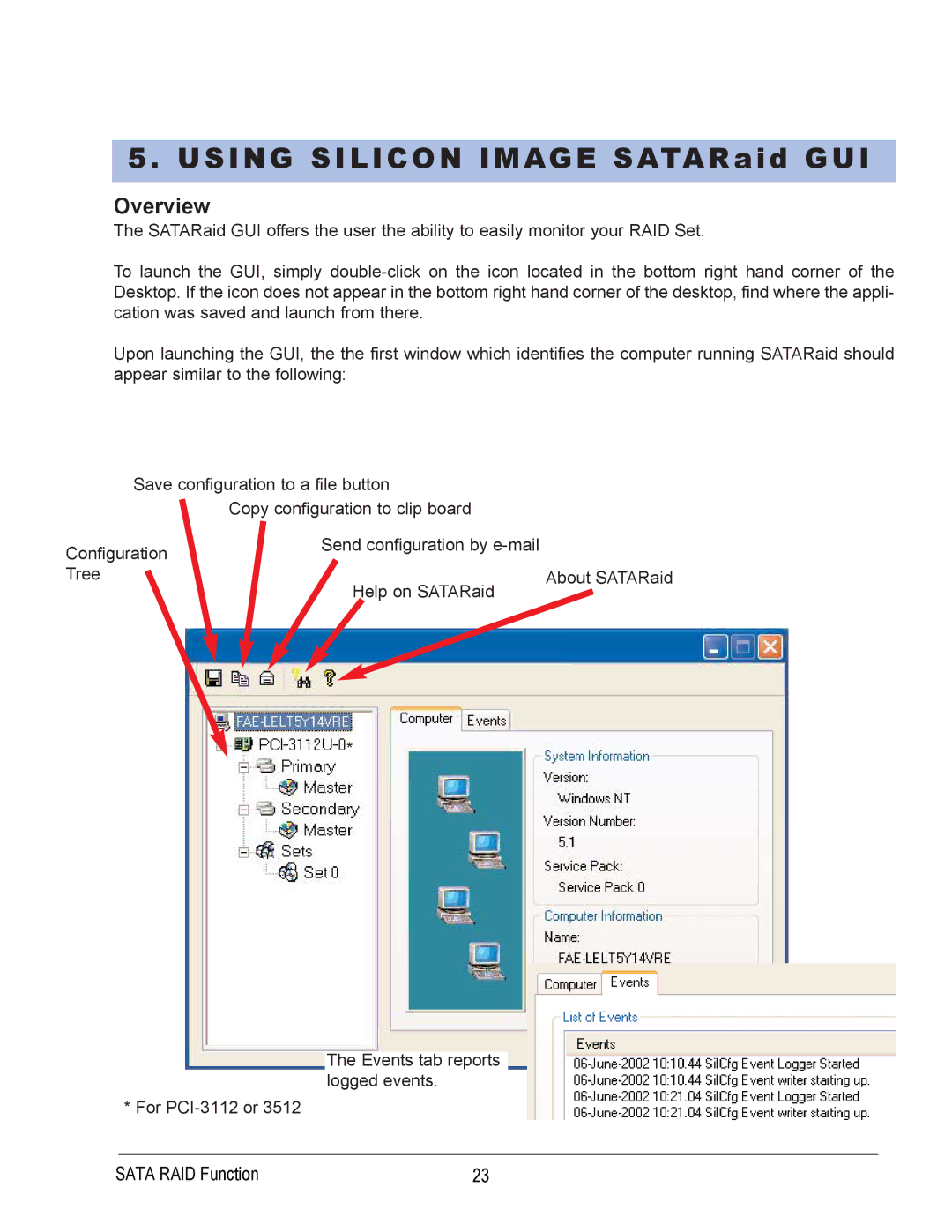 Gigabyte GA-7N400 user manual Using Silicon Image SATARaid GUI, Overview 