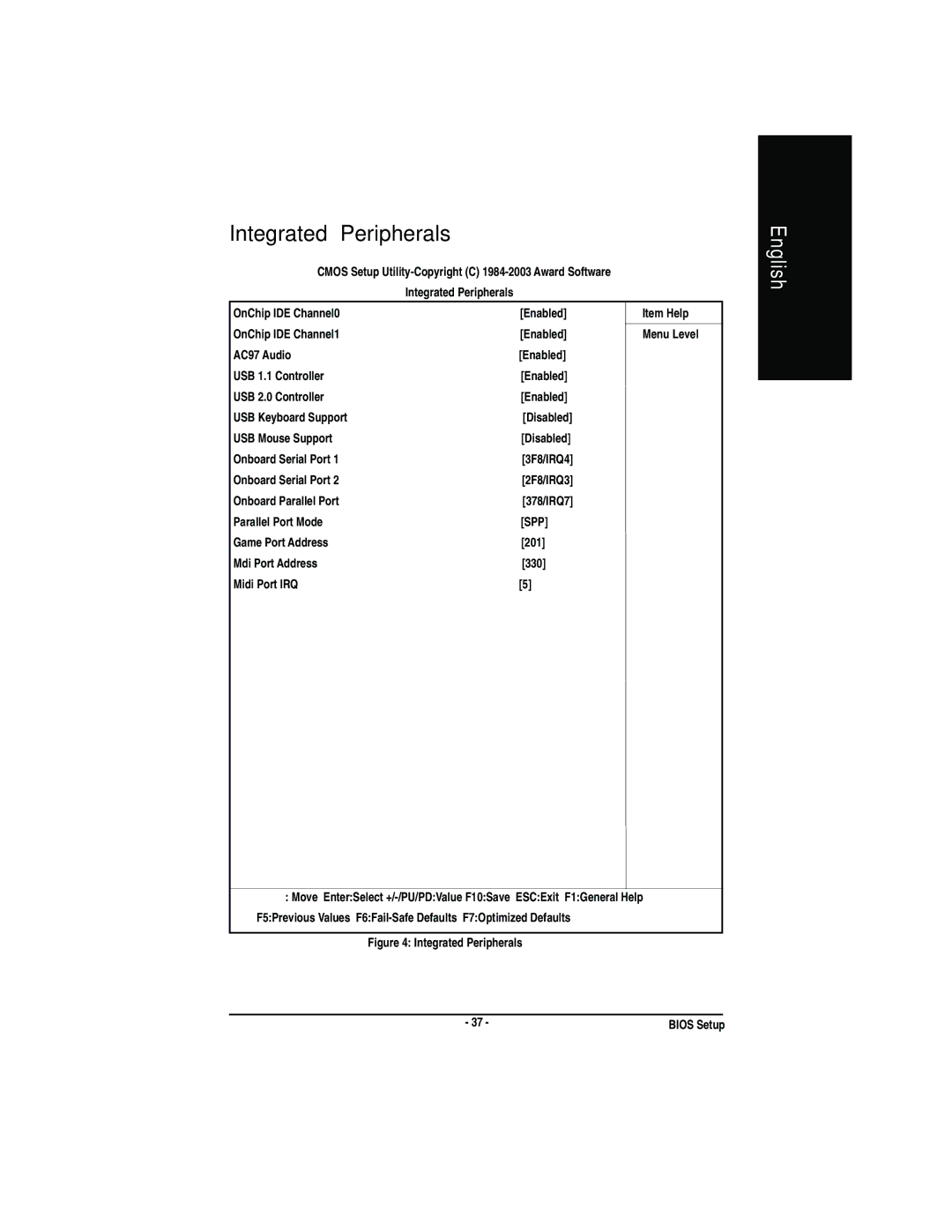 Gigabyte GA-7VA manual Integrated Peripherals, Spp 