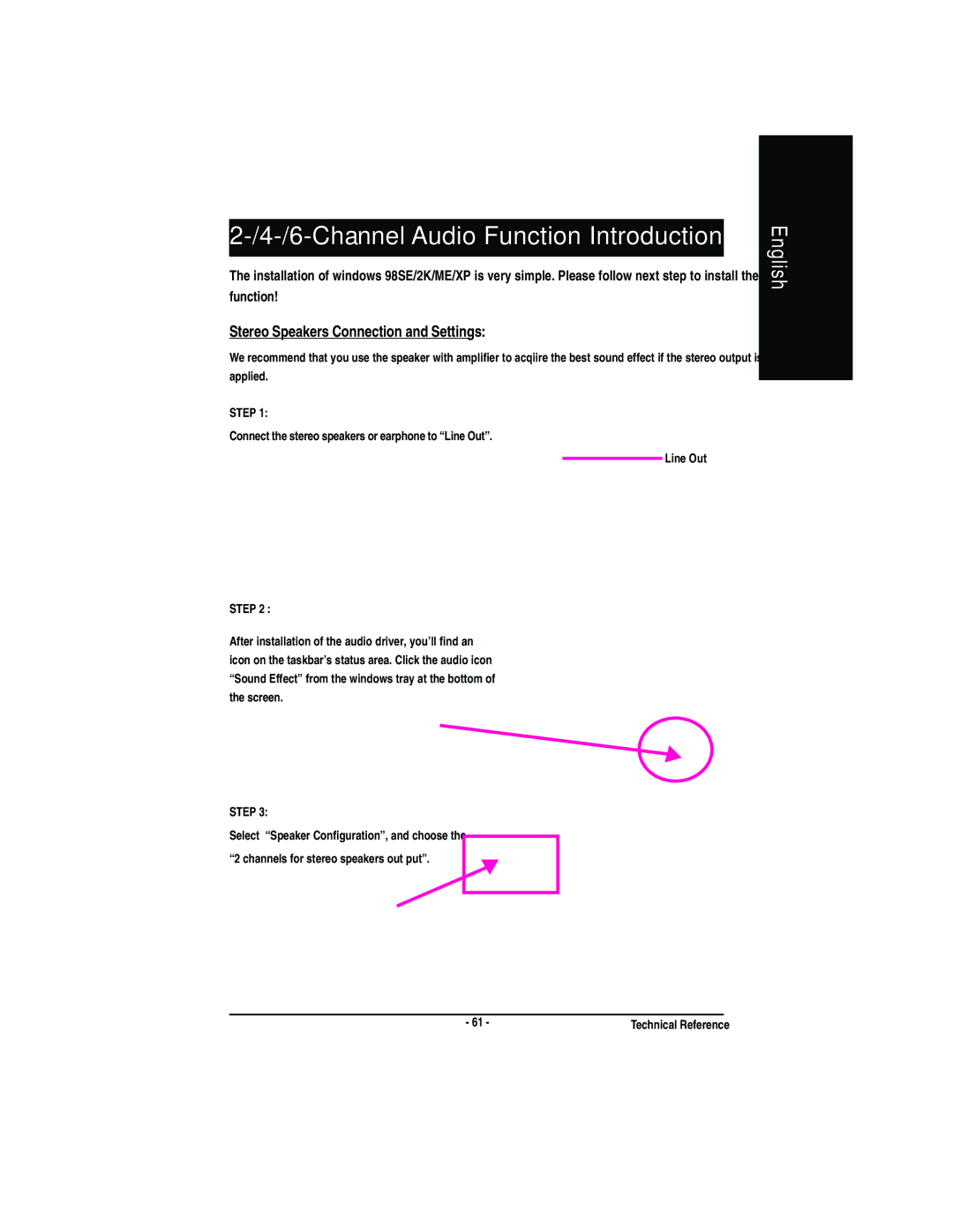 Gigabyte GA-7VA manual Channel Audio Function Introduction 