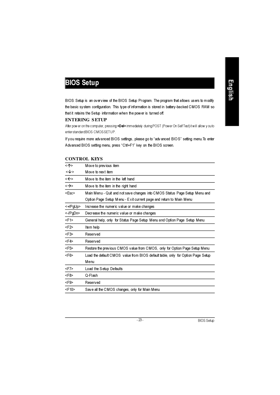 Gigabyte GA-7VAC manual Bios Setup 