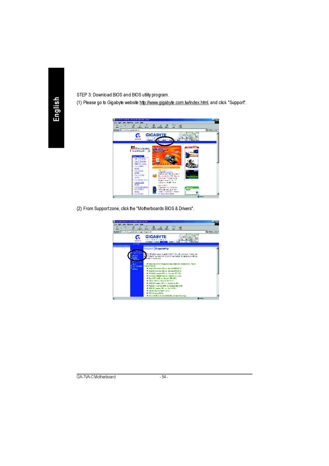 Gigabyte GA-7VAC manual English 