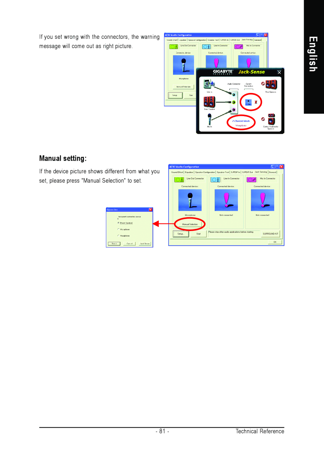 Gigabyte GA-7VT600 manual Manual setting 