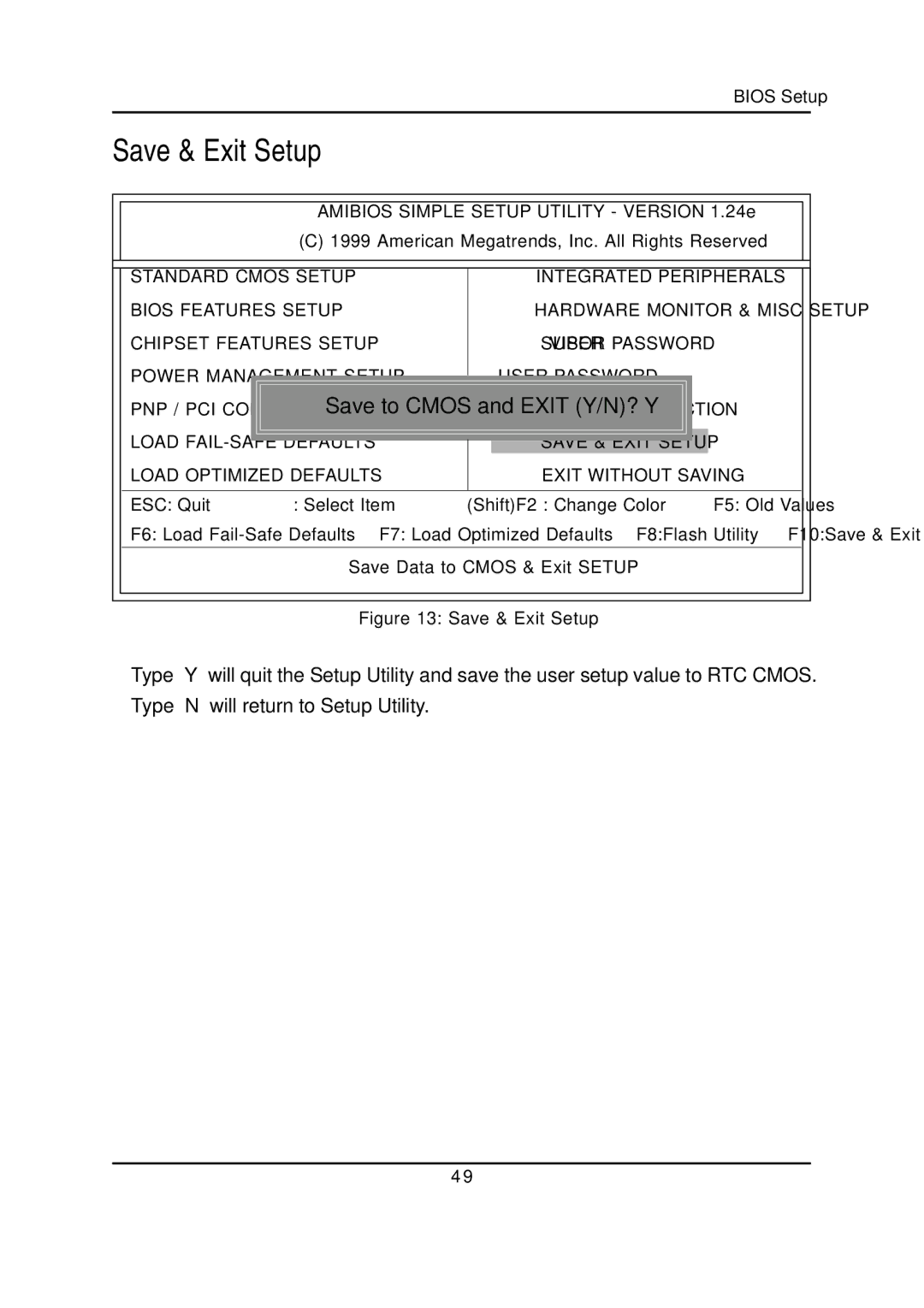 Gigabyte GA-7VTXH, GA-7VTXE warranty Save & Exit Setup, Save to Cmos and Exit Y/N? Y 