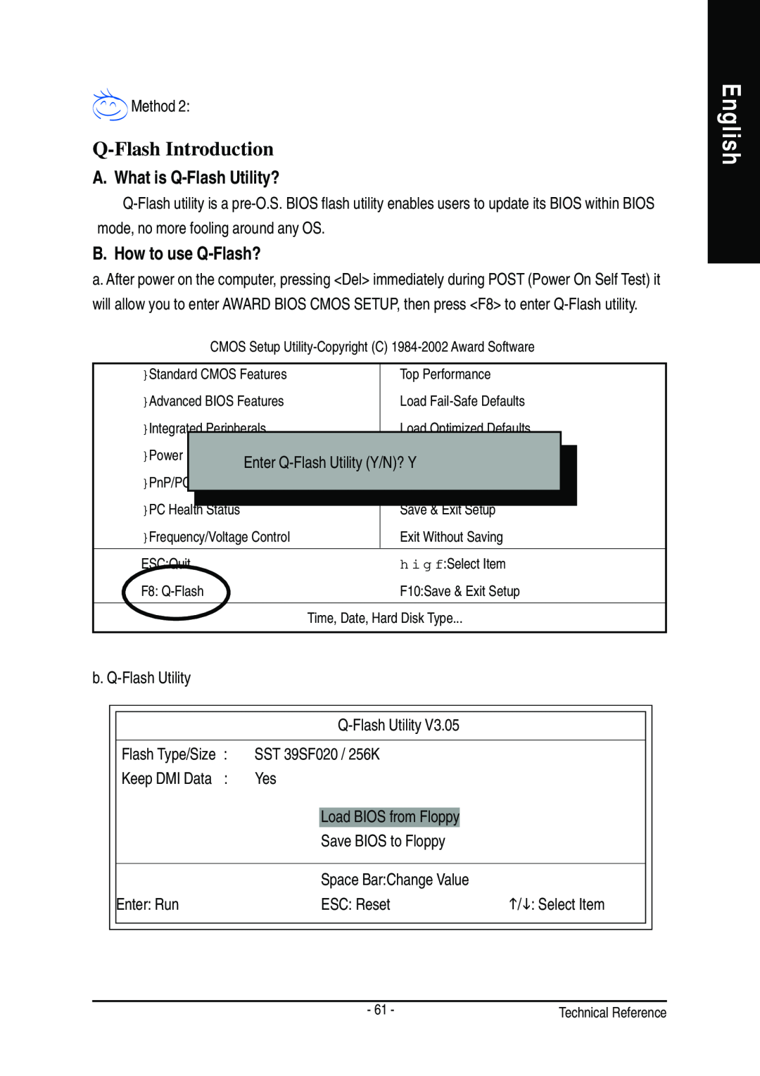 Gigabyte GA-8GEM667 manual English, Q-Flash Introduction, A. What is Q-Flash Utility?, B. How to use Q-Flash? 