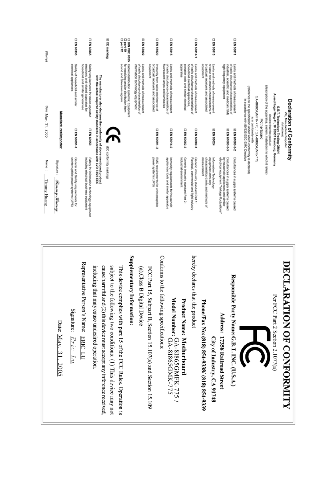 Gigabyte GA-8I865GMFK-775, GA-8I865GMK-775 user manual Motherboard 